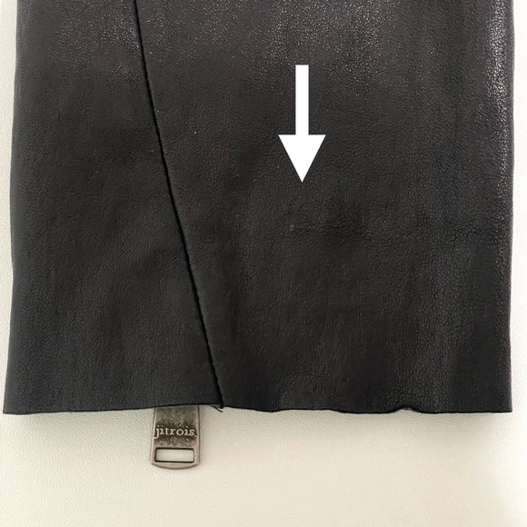 Jitrois Quickie Black Pants Lambskin Stretch Leather Skinny Trouser FR 36 US 4 - Picture 14 of 16